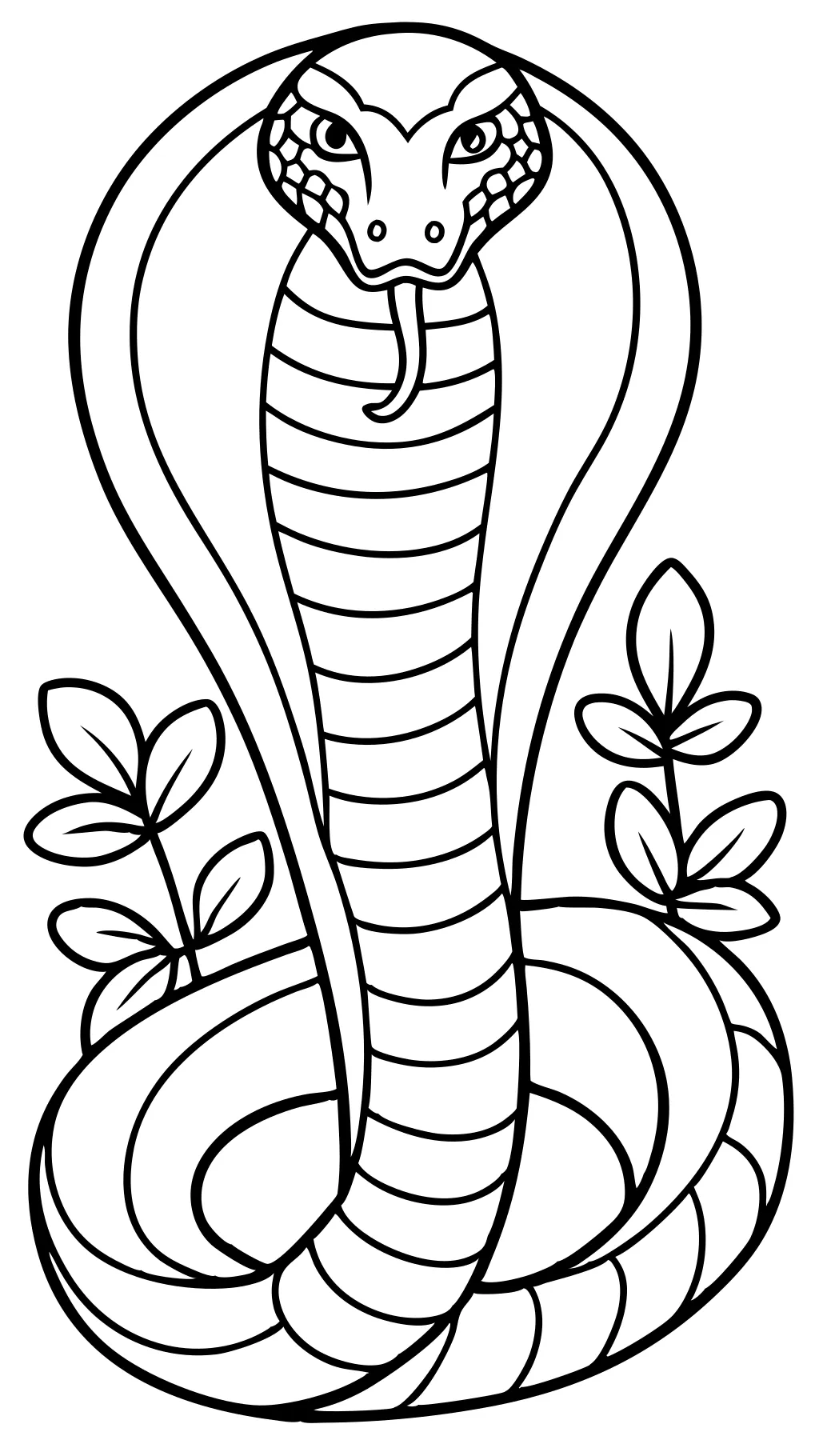 coloriage cobra